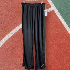 NWT PBX Pro Black Athletic Pants with Neon Green Accents Size XL